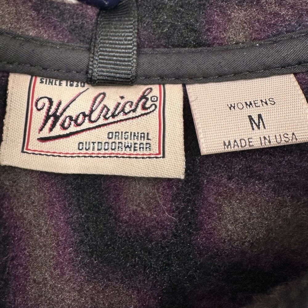 VTG Woolrich Fleece Womens M Pullover Sweatshirt T Snap Navajo Southwestern USA - Picture 4 of 8